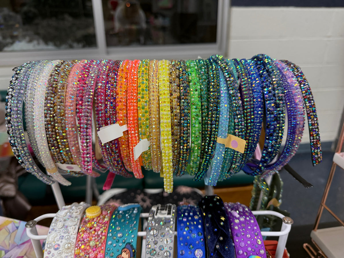 Skinny Bedazzled Headbands