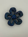 3" Flower Bedazzled Claw Clips
