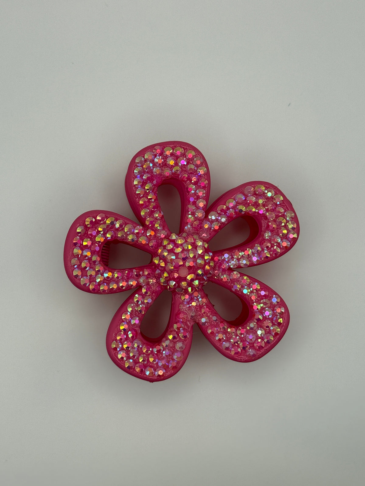 3" Flower Bedazzled Claw Clips