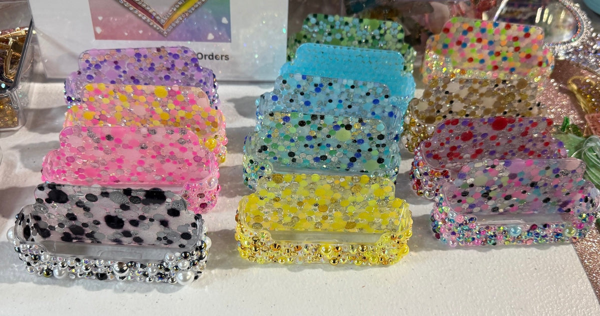Bedazzled Business Card Holders