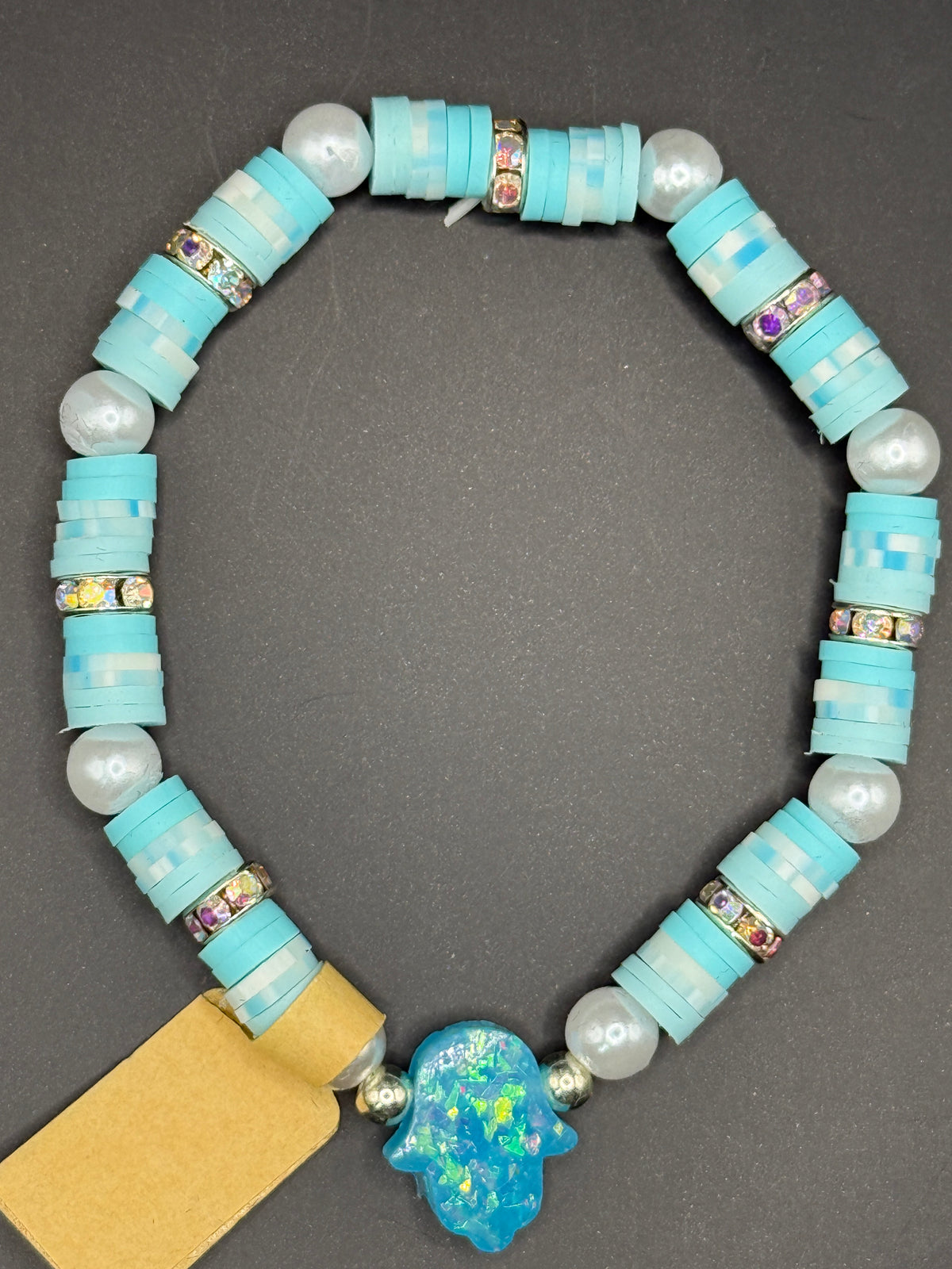 Opalescent Hamsa/Hand of Fatima Bracelets