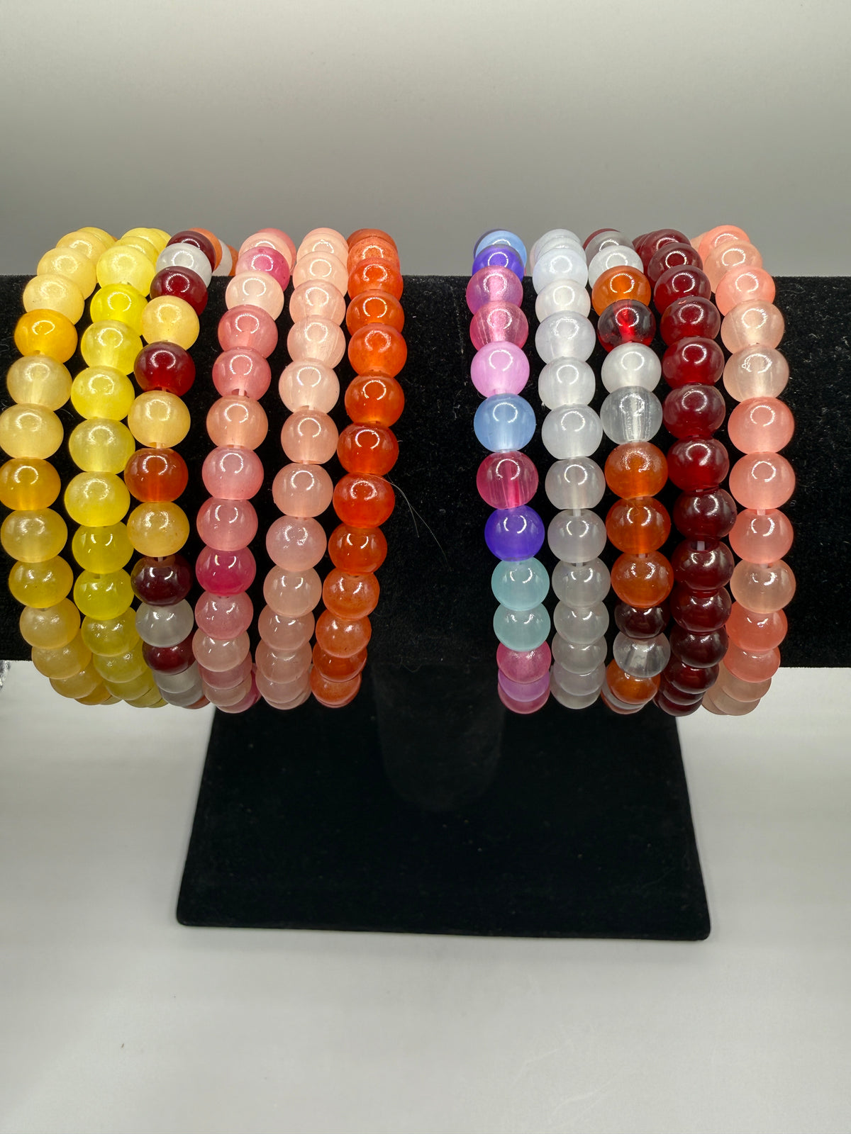 Glass Bead Bracelets (Various Colors)