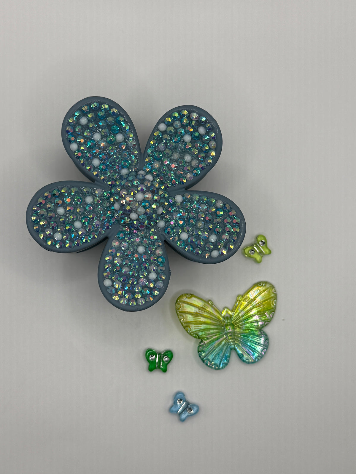 The Bluebell Sparkle Flower Claw Clip