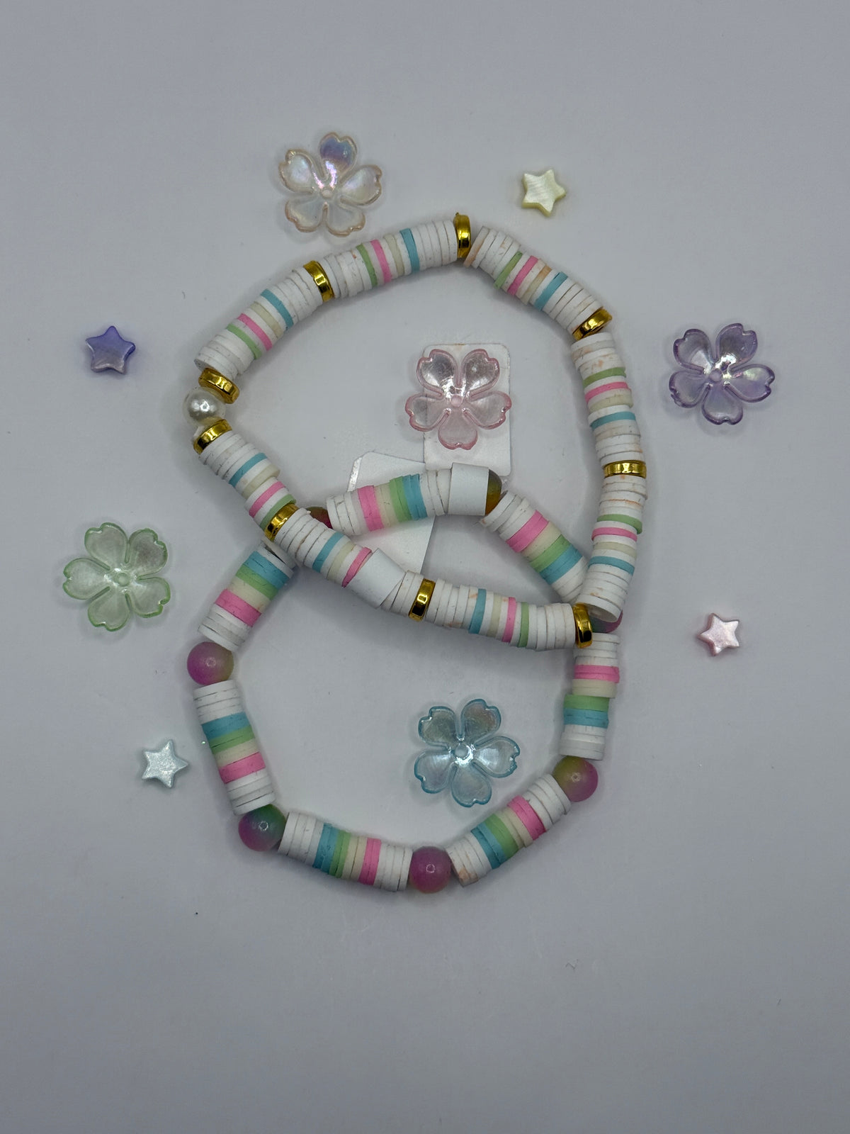 Pastel Dream Clay Bracelet Set (Set of 2)