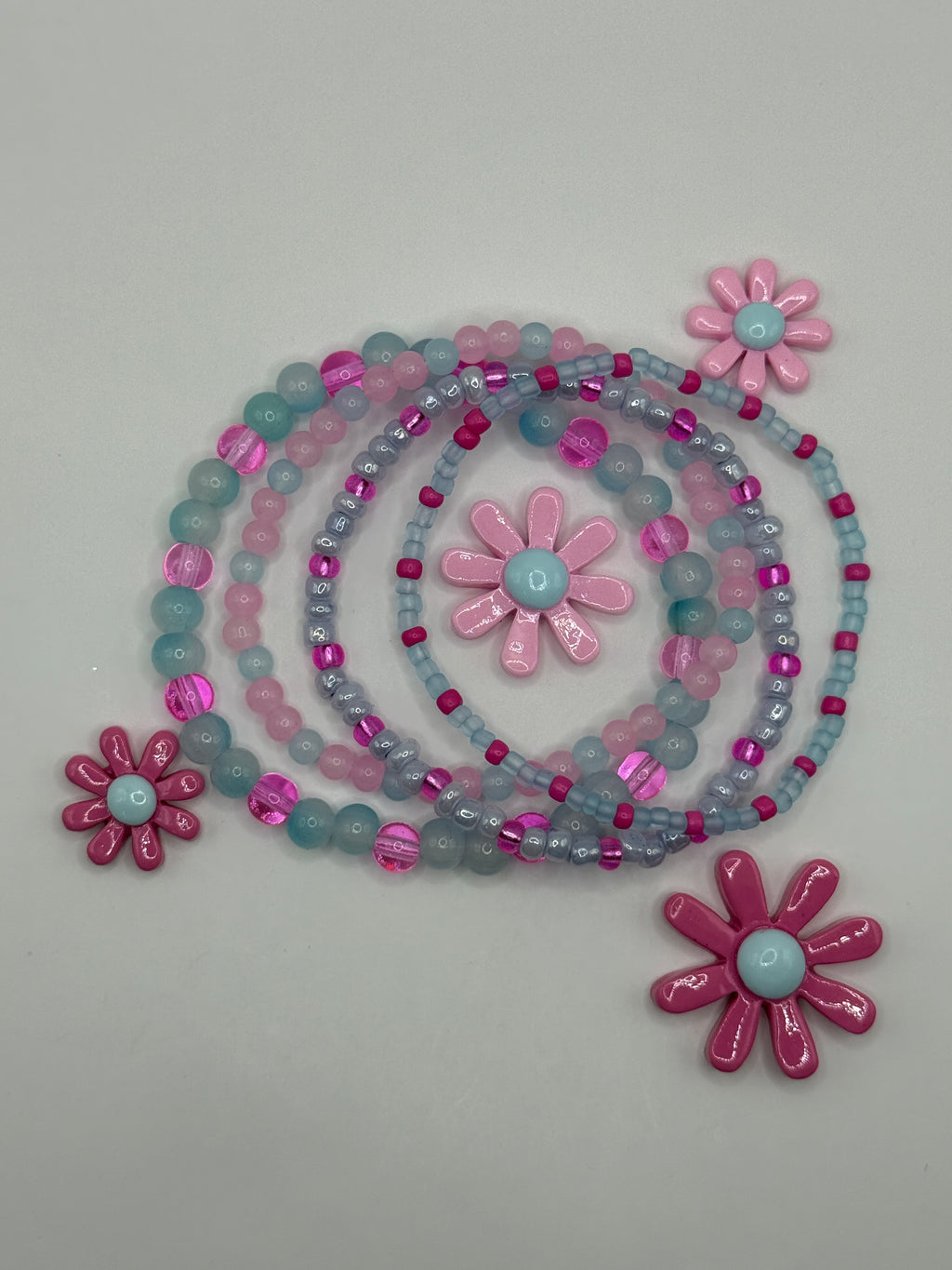 The Cotton Candy Sky Stack (4 Bracelet Set)