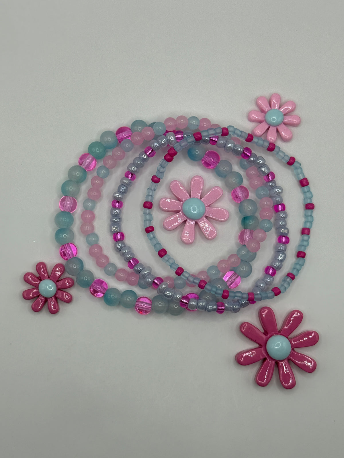 The Cotton Candy Sky Stack (4 Bracelet Set)