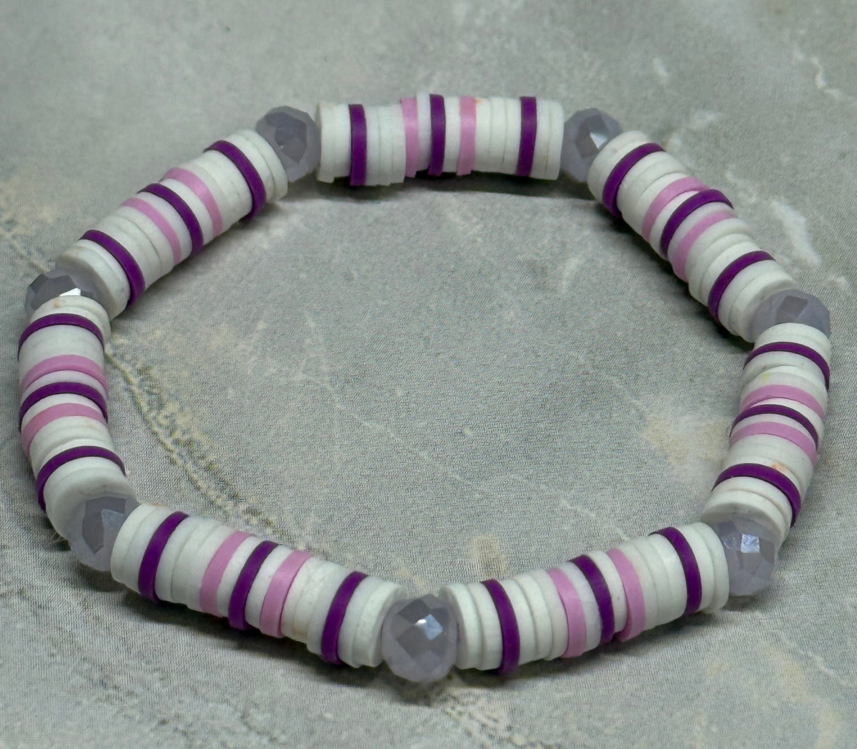 The Crystal Lilac- Stretch Bracelet